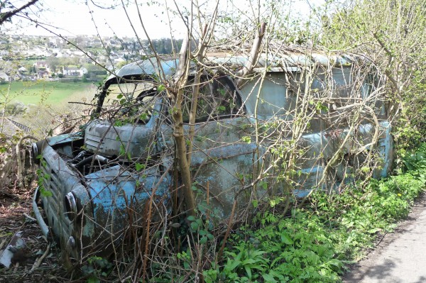 One very sad campervan