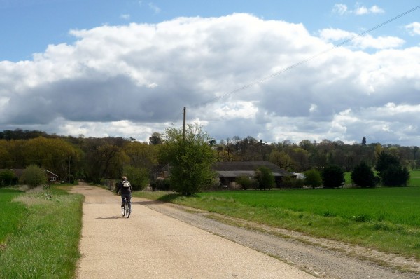 Rodney riding his bike to the Warehouse