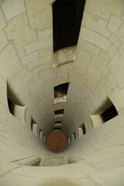 Chateau de Chambord inside staircase