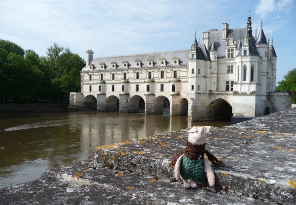 Piglet at Chateau de Chenonceau