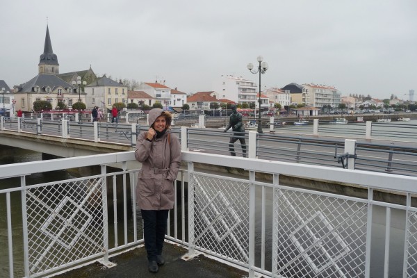 On the bridge at St Gilles Croix de Vie