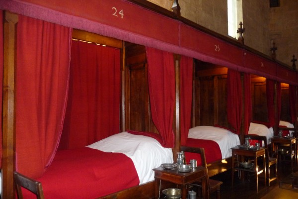 The hospital beds