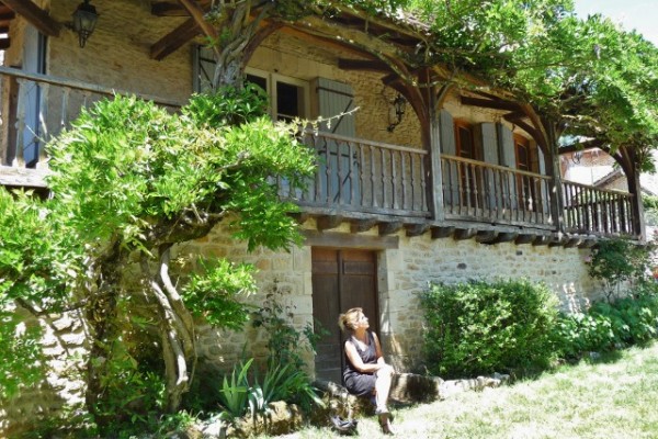 A woman at the 'House of Comfort', Limeuil