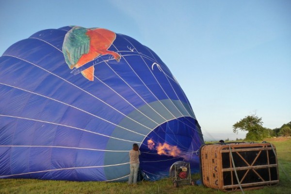 Preparing for flight over the Dodogne