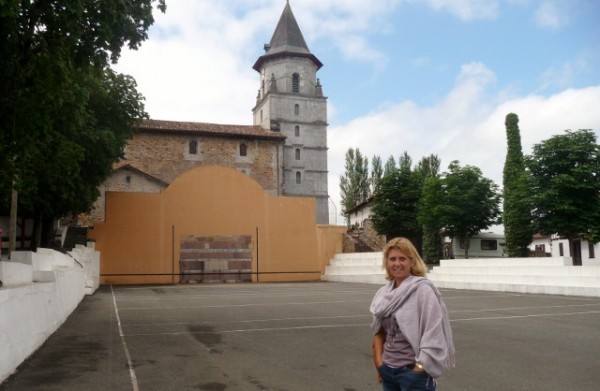 The Pelota court in Ainhoa
