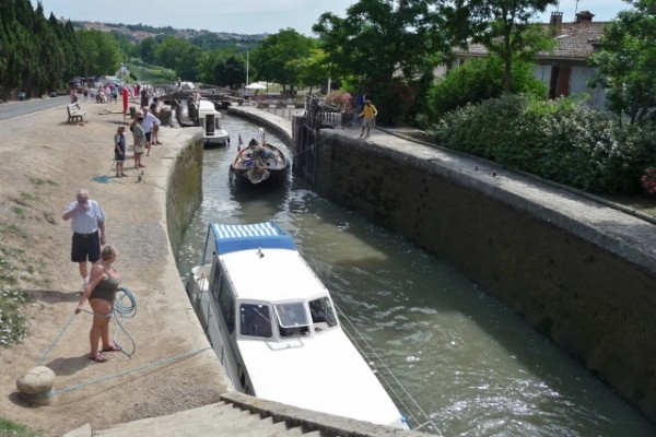 The nine locks section on the Canal du Midi at Beziers