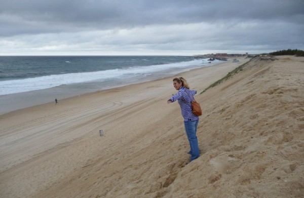 View north from the beach at Capbreton