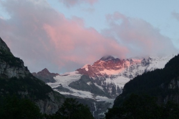 767 Sunset on the Eiger