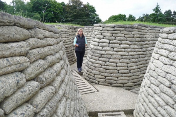 In the preserved trenches at Vimy