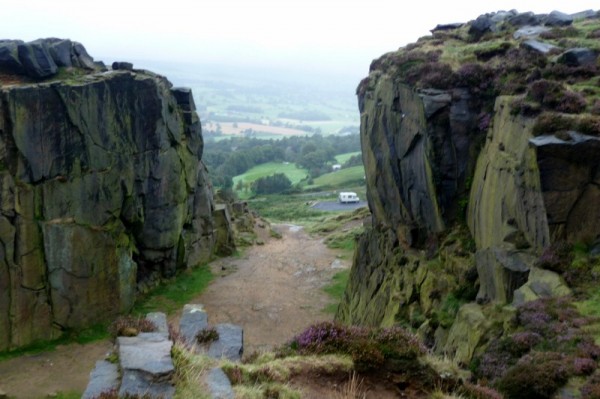 23 Eileen below the Cow & Calf at Ilkley