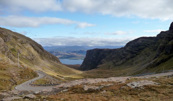 217 Pass Of The Cattle looking down to Loch Kishorn