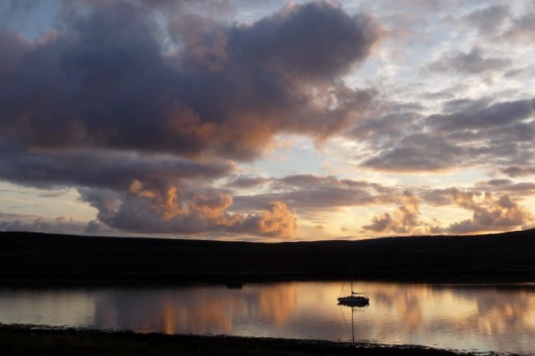 222 Sunset on Loch Greshornish