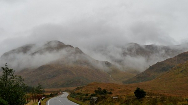 283 Clouds over the peaks of Glen Shiel