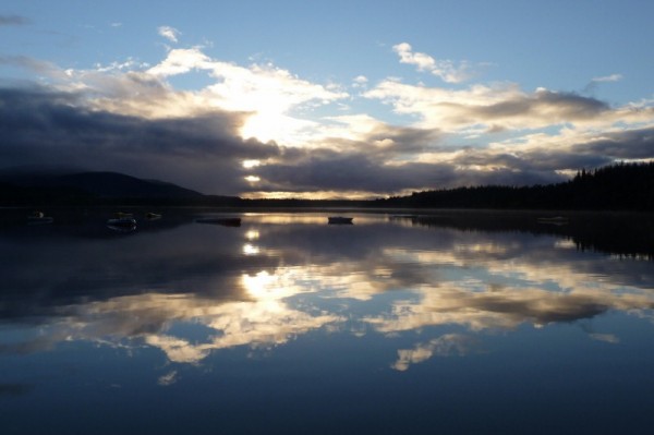 335 Evening light on Loch Morlich, Cairngorms