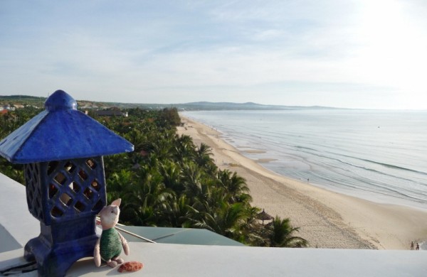 Sitting on Top Of The Unique Hotel, Mui Ne, Vietnam