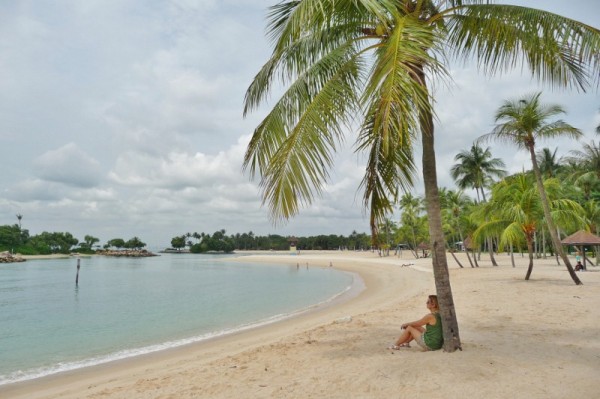 Relaxing On Tanjong Beach (mid bike ride)