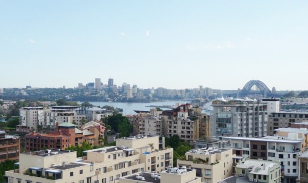 View from apartment in Pyrmont