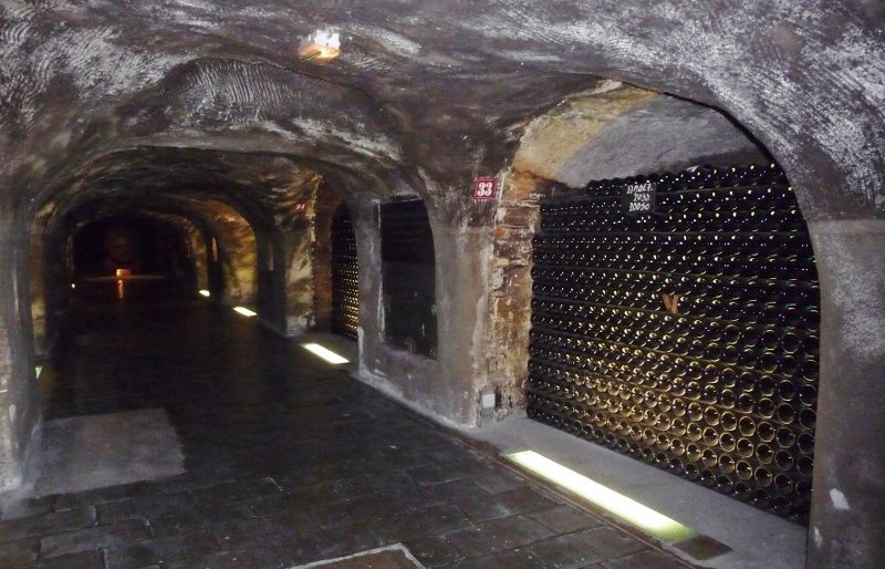 Down in Moet et Chandon cellars