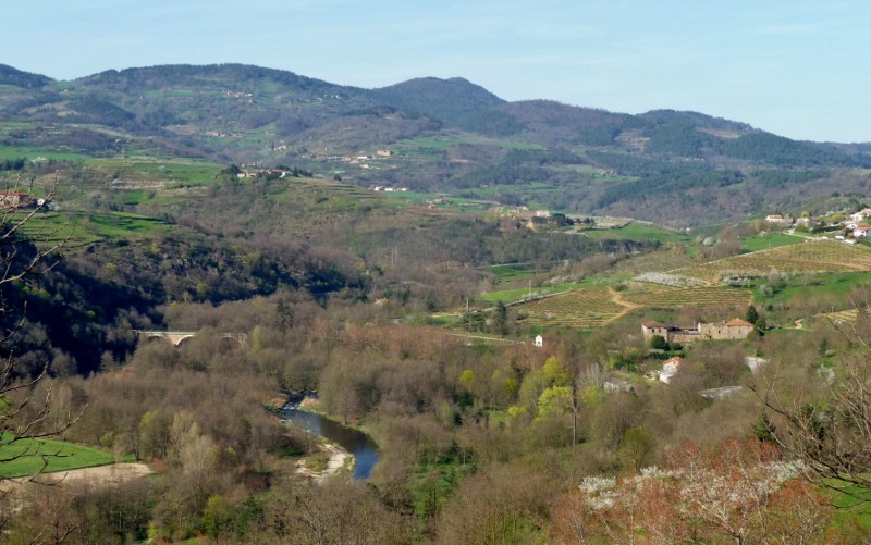 The view north frpm the main road near St Barthelemy Grozon