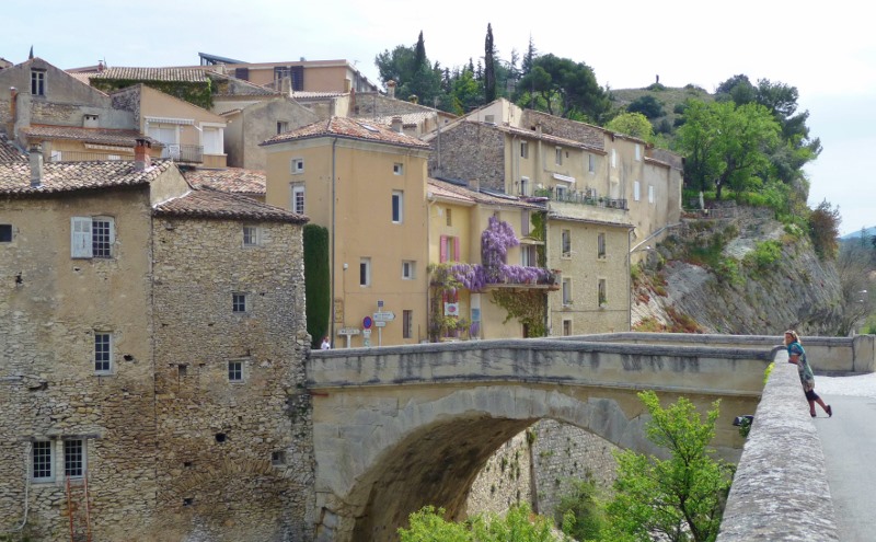 The Roman bridge in Vaison la Romaine