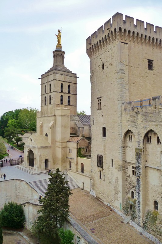 The Palais des Papes Cathedral and Notre Dames des Doms