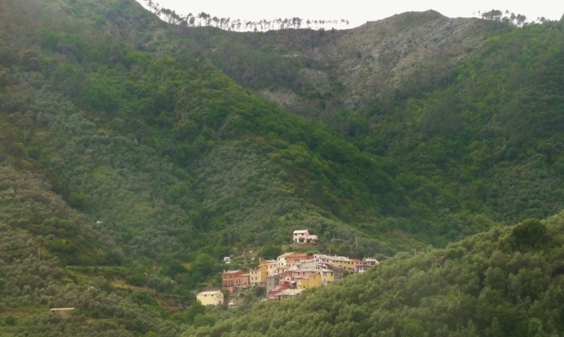 View on the road down to Levante
