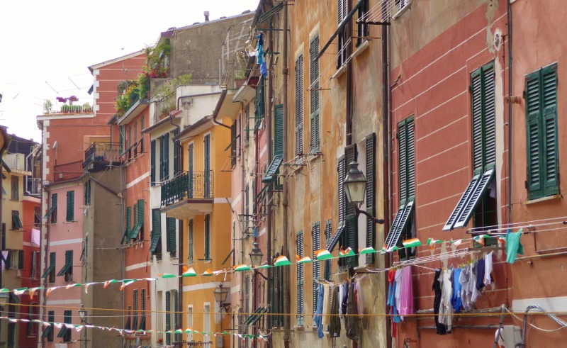 Washing drying, Vernazza style
