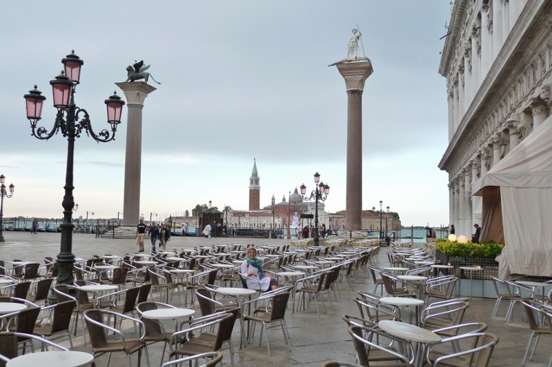 Just waiting for my friends to join me in Piazza San Marco