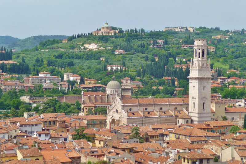 The view of the Duomo and the lovely hills beyond