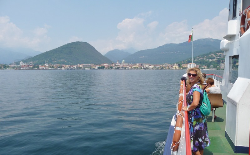 On the ferry heading to Verbania