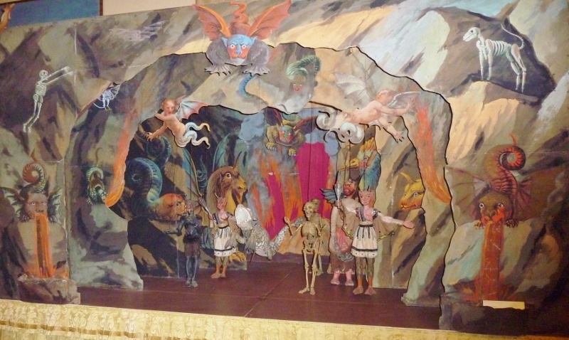 Puppet stage-set for Hell