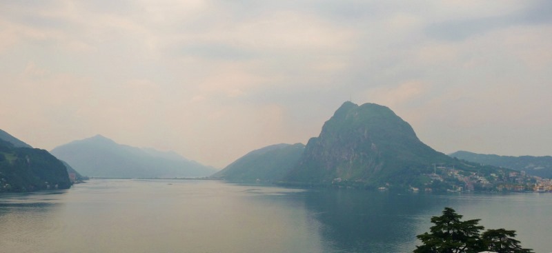 Looking down Lago di Lugano
