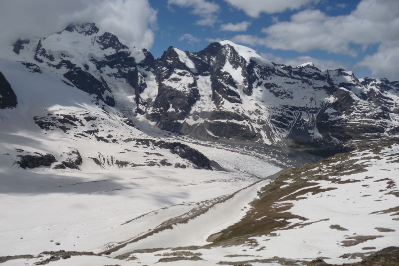 At the top of Diavolezza