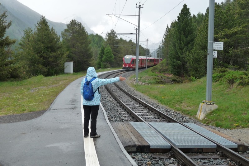 How to catch a train when theres no actual station.....