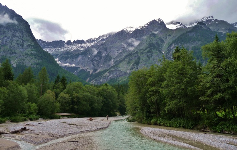 Fisherman in the Leutaschtal Valley