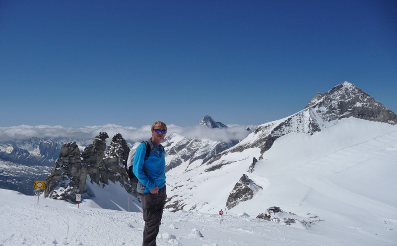 Rodney and the Olperer peak (3476m)