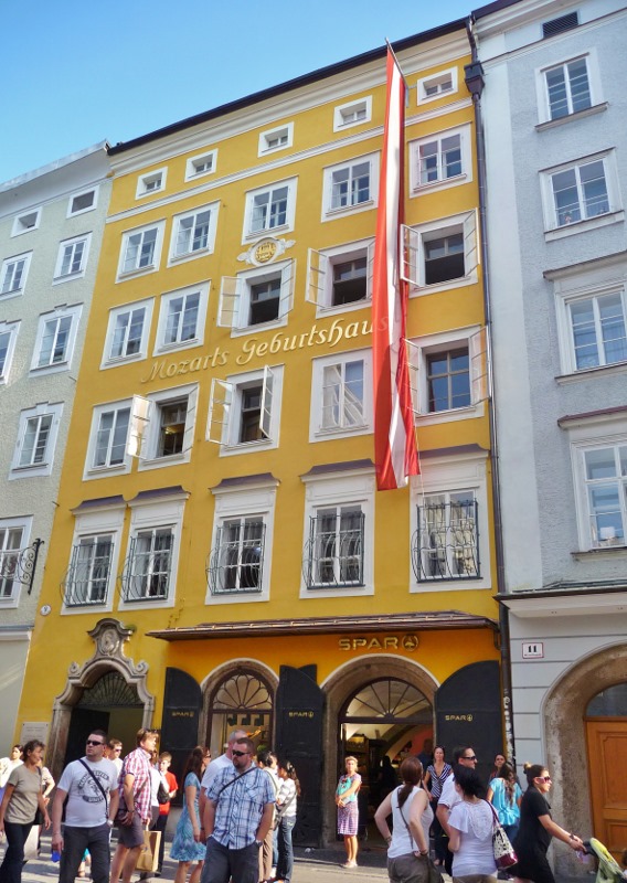 Mozarts birthplace and Spar supermarket !