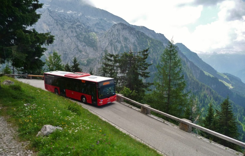 The bus ride back down to Hintereck
