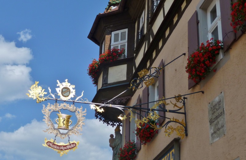 Street sign in Rothenburg