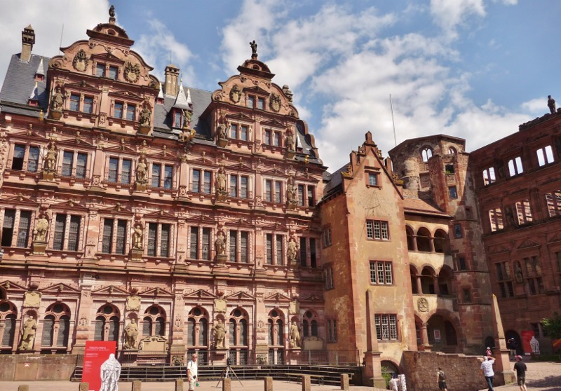 The Friederich Wing inside Schloss Heidelberg