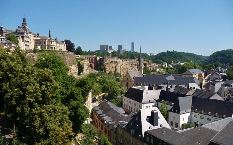 Looking towards the Kirchberg area