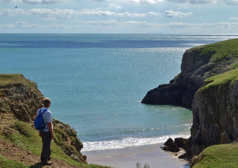 Rodney on the Coastal Path to Broadhaven 