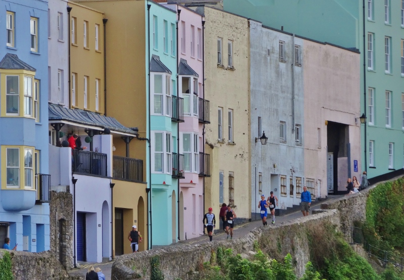 Running down Crackwell Street