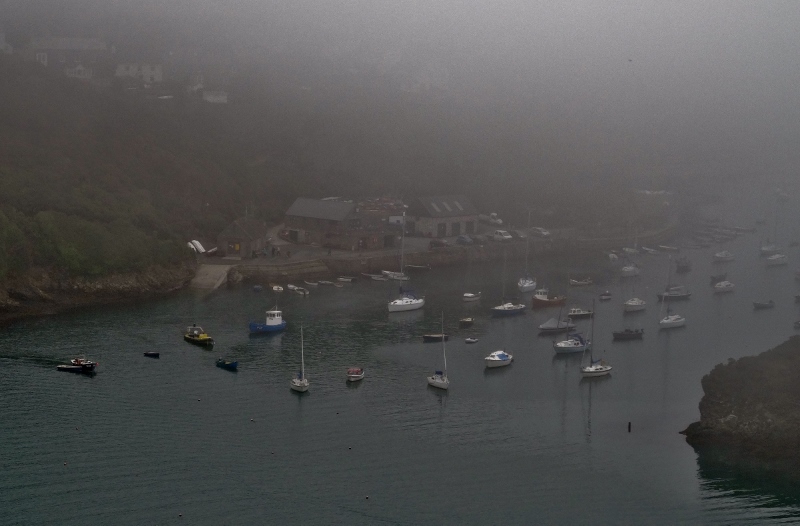 Solva Harbour in the mizzle