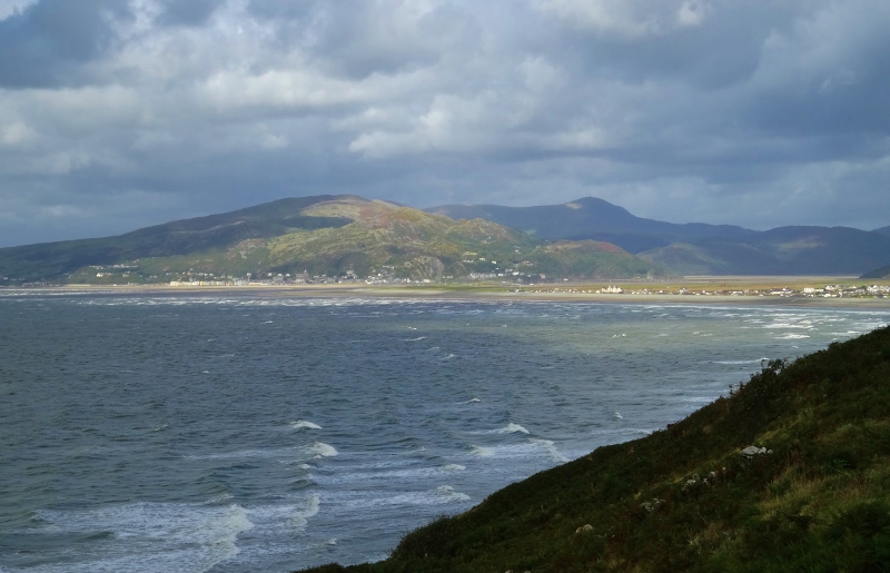 Looking across the Mawddach Estuary to Barmouth