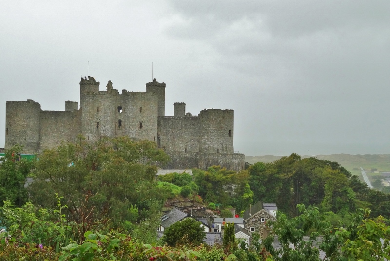 Gloomy Harlech Castle