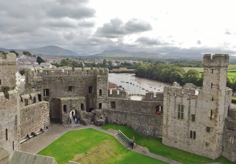 Caernafon Castle from the highest turret