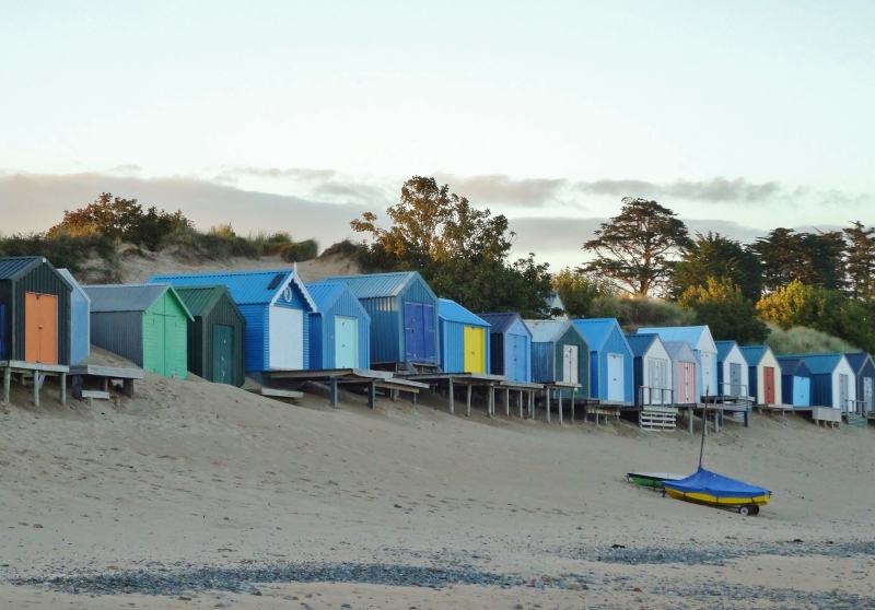 Beach huts near Abersoch