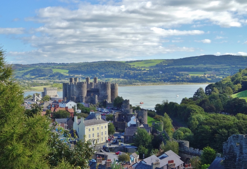 View of Conwy from the city walls
