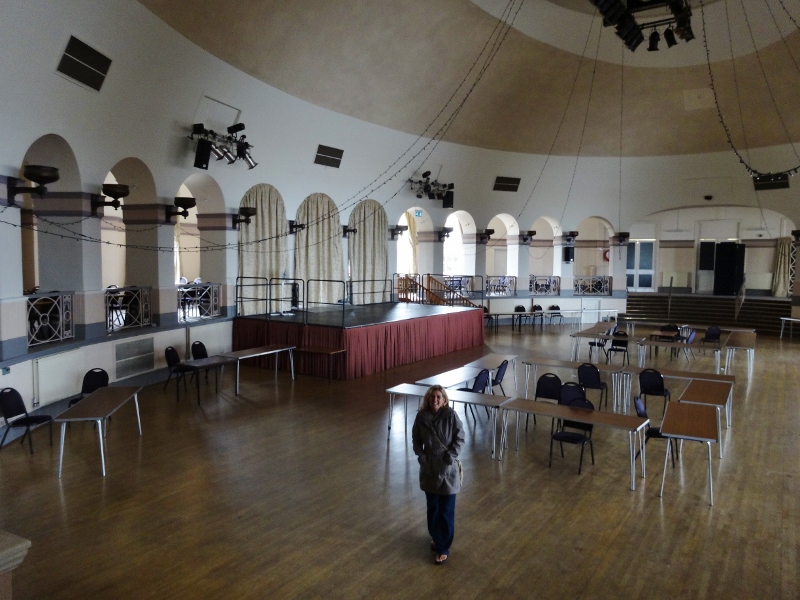 In the Winter Gardens ballroom